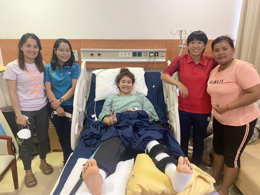Vinmec successfully performed knee surgery for the national athlete Chuong Thi Kieu